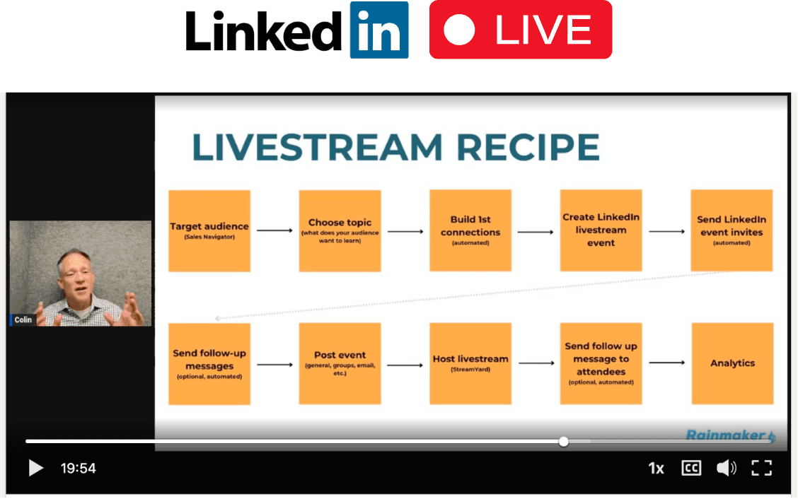 LinkedIn Livestream in action
